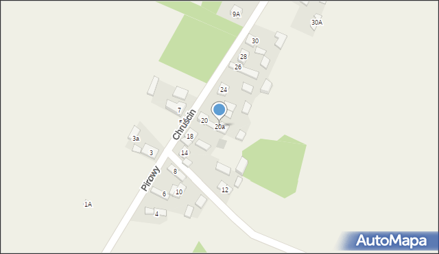 Chruścin, Chruścin, 20a, mapa Chruścin