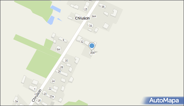 Chruścin, Chruścin, 30A, mapa Chruścin
