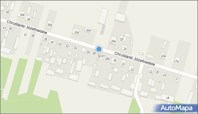 Chruślanki Józefowskie, Chruślanki Józefowskie, 27, mapa Chruślanki Józefowskie