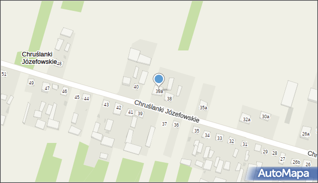 Chruślanki Józefowskie, Chruślanki Józefowskie, 39a, mapa Chruślanki Józefowskie