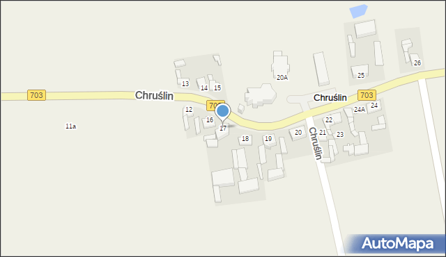 Chruślin, Chruślin, 17, mapa Chruślin