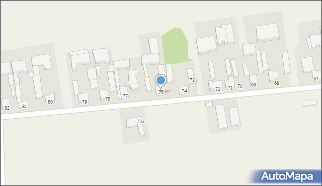 Chruślin, Chruślin, 75, mapa Chruślin