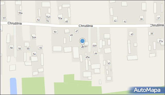 Chruślina, Chruślina, 45, mapa Chruślina