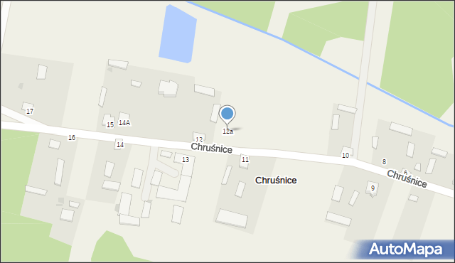 Chruśnice, Chruśnice, 12a, mapa Chruśnice