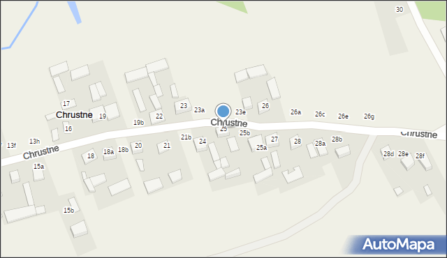 Chrustne, Chrustne, 25, mapa Chrustne