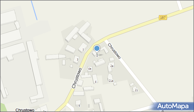 Chrustowo, Chrustowo, 2, mapa Chrustowo