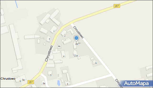 Chrustowo, Chrustowo, 2a, mapa Chrustowo