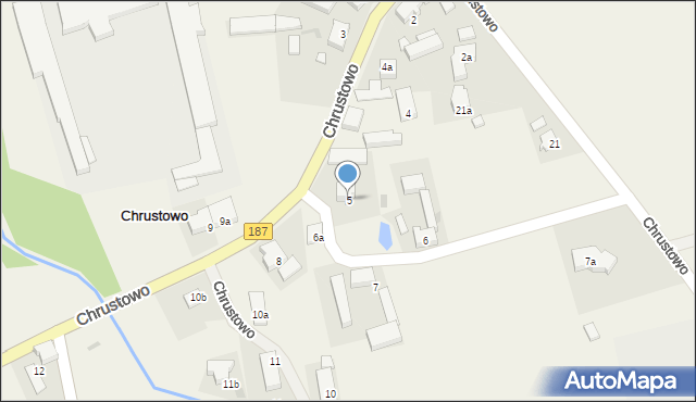 Chrustowo, Chrustowo, 5, mapa Chrustowo
