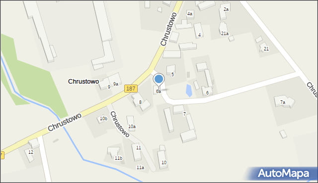Chrustowo, Chrustowo, 6a, mapa Chrustowo