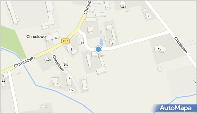 Chrustowo, Chrustowo, 7, mapa Chrustowo