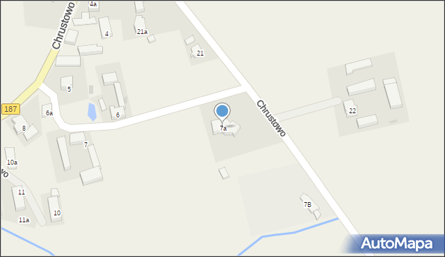 Chrustowo, Chrustowo, 7a, mapa Chrustowo