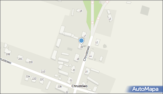 Chrustowo, Chrustowo, 18, mapa Chrustowo