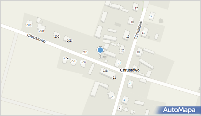 Chrustowo, Chrustowo, 21C, mapa Chrustowo