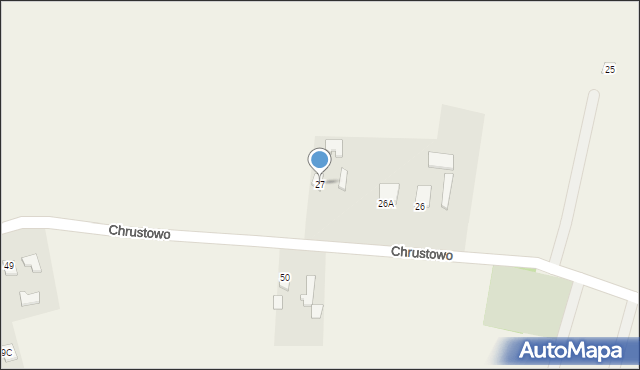 Chrustowo, Chrustowo, 27, mapa Chrustowo