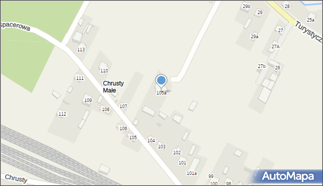 Chrusty, Chrusty, 105a, mapa Chrusty
