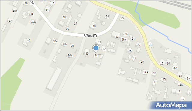 Chrusty, Chrusty, 34, mapa Chrusty