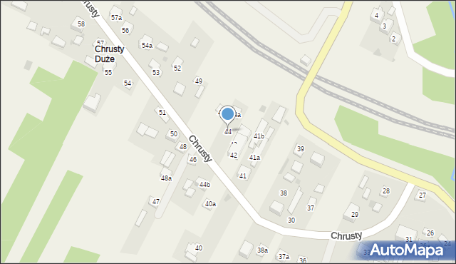 Chrusty, Chrusty, 44, mapa Chrusty