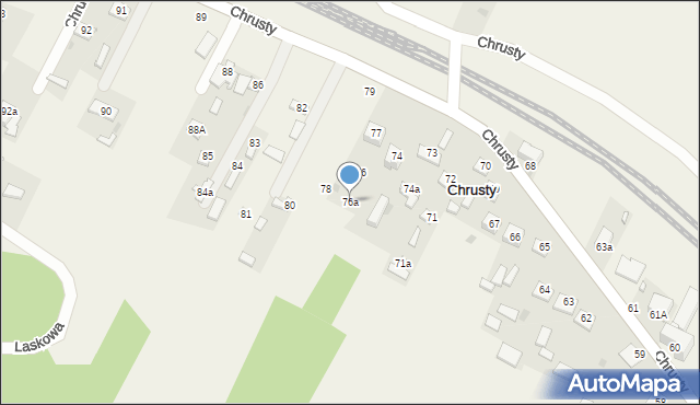 Chrusty, Chrusty, 76a, mapa Chrusty