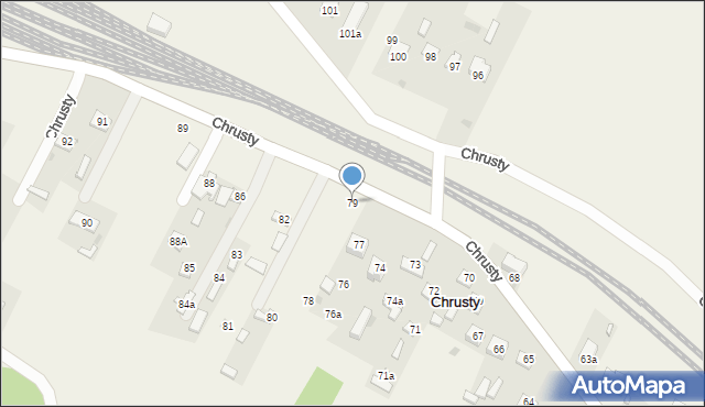 Chrusty, Chrusty, 79, mapa Chrusty