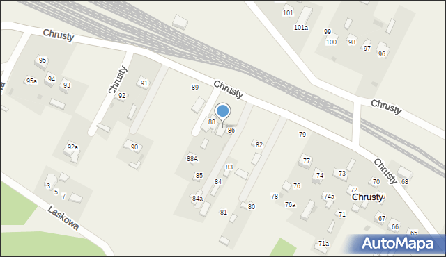 Chrusty, Chrusty, 87, mapa Chrusty