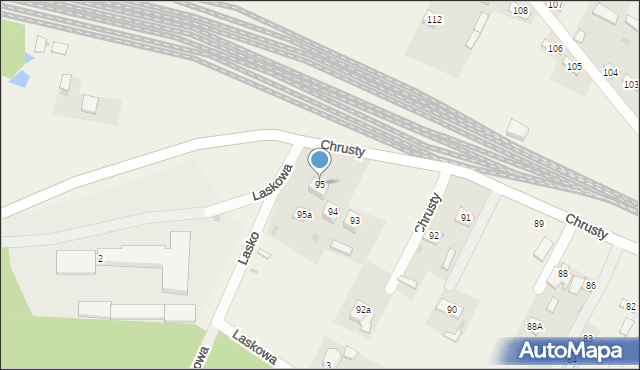 Chrusty, Chrusty, 95, mapa Chrusty