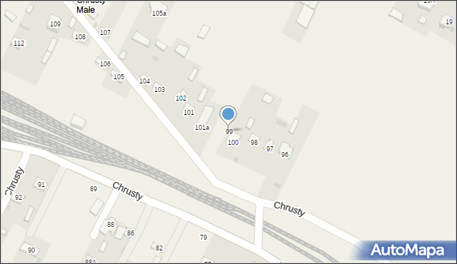 Chrusty, Chrusty, 99, mapa Chrusty