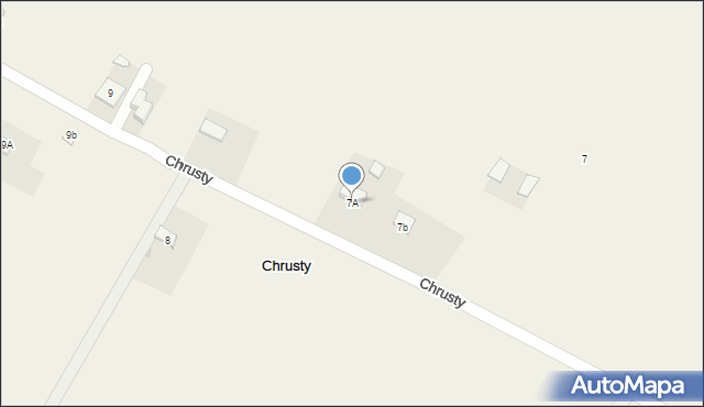 Chrusty, Chrusty, 7A, mapa Chrusty