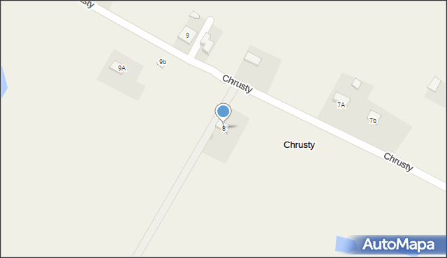 Chrusty, Chrusty, 8, mapa Chrusty
