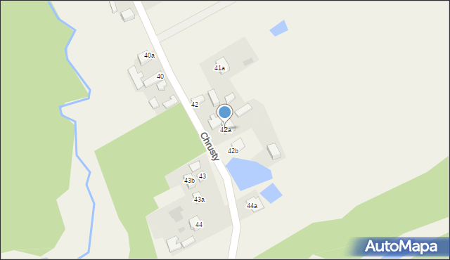 Chrusty, Chrusty, 42a, mapa Chrusty