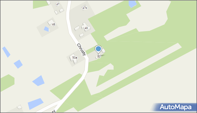 Chrusty, Chrusty, 50, mapa Chrusty