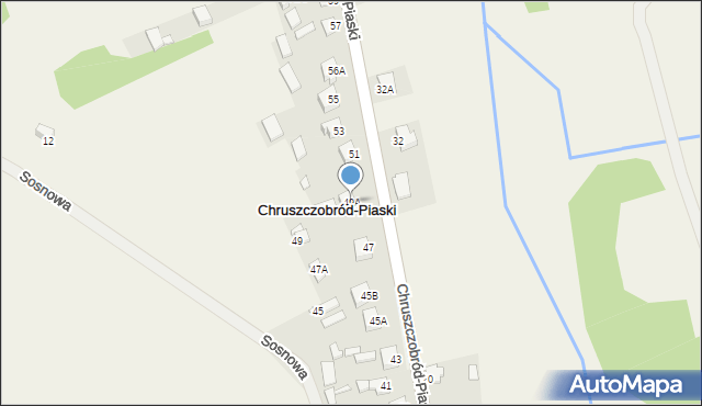 Chruszczobród-Piaski, Chruszczobród-Piaski, 49A, mapa Chruszczobród-Piaski