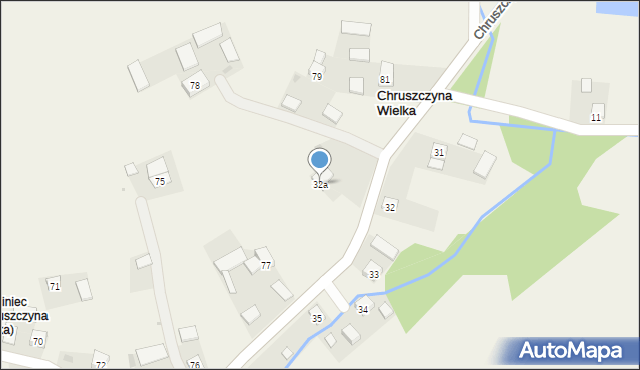 Chruszczyna Wielka, Chruszczyna Wielka, 32a, mapa Chruszczyna Wielka