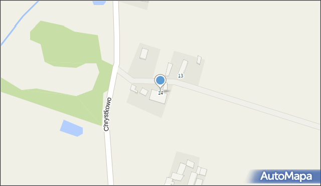 Chrystkowo, Chrystkowo, 14, mapa Chrystkowo
