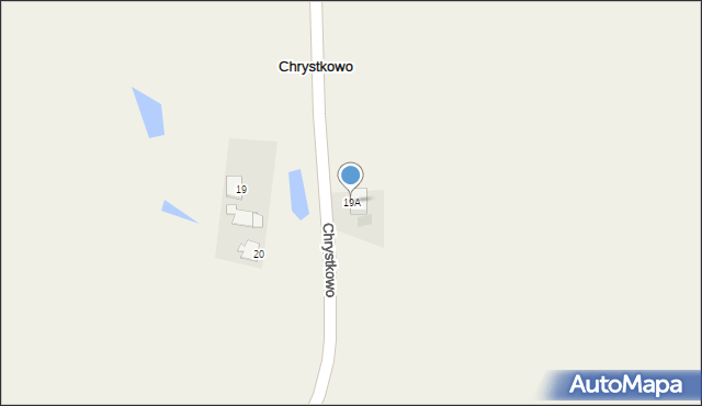 Chrystkowo, Chrystkowo, 19A, mapa Chrystkowo