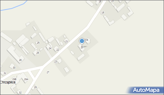 Chrząblice, Chrząblice, 20, mapa Chrząblice
