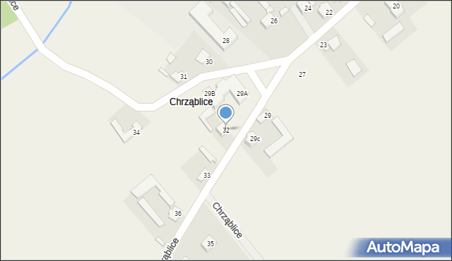 Chrząblice, Chrząblice, 32, mapa Chrząblice