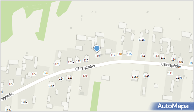 Chrząchów, Chrząchów, 119, mapa Chrząchów