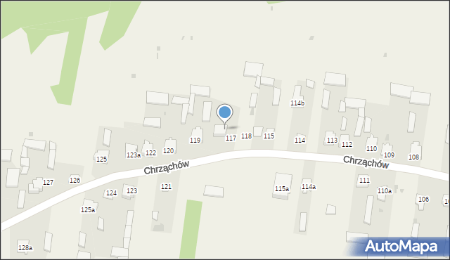 Chrząchów, Chrząchów, 119a, mapa Chrząchów