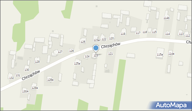 Chrząchów, Chrząchów, 123, mapa Chrząchów