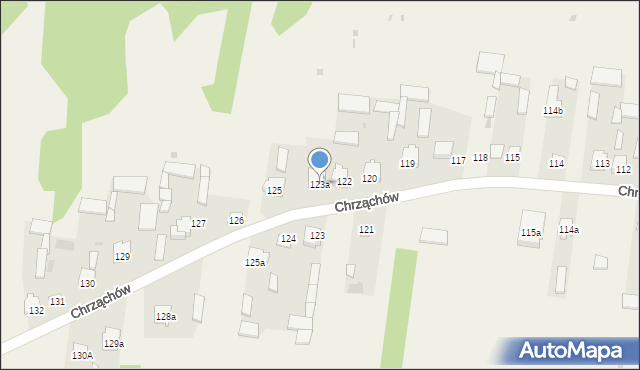 Chrząchów, Chrząchów, 123a, mapa Chrząchów