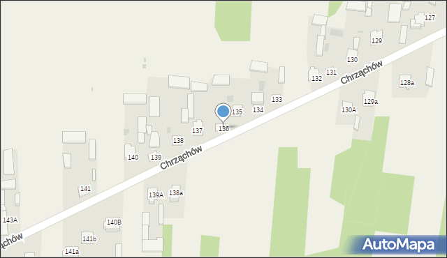 Chrząchów, Chrząchów, 136, mapa Chrząchów