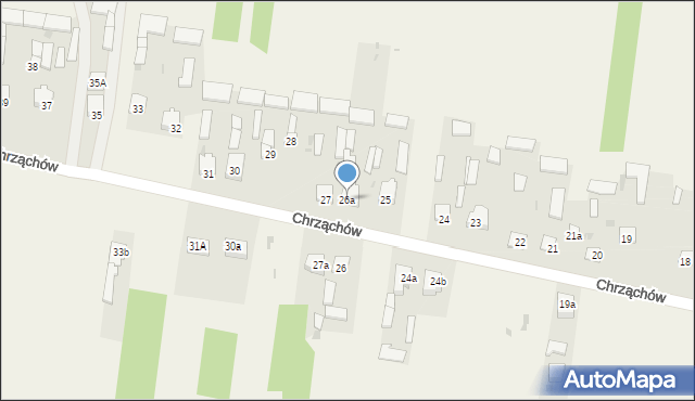 Chrząchów, Chrząchów, 26a, mapa Chrząchów