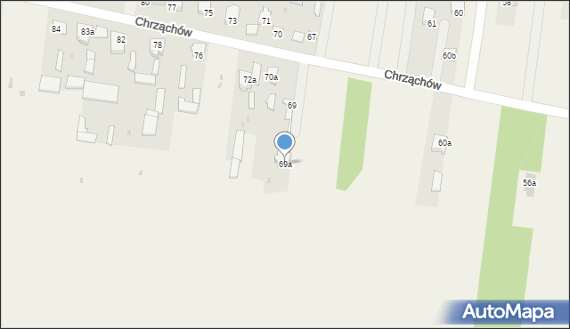 Chrząchów, Chrząchów, 69a, mapa Chrząchów