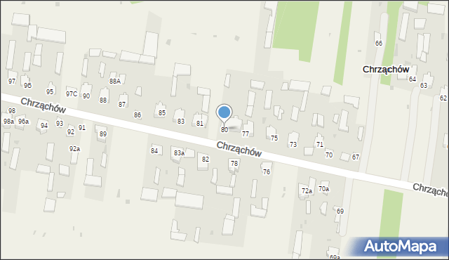 Chrząchów, Chrząchów, 80, mapa Chrząchów