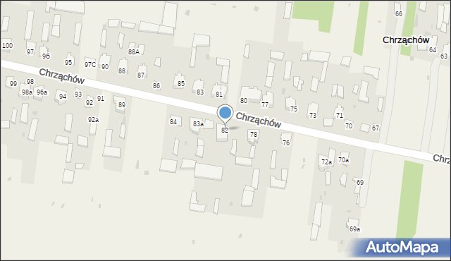 Chrząchów, Chrząchów, 82, mapa Chrząchów