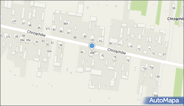Chrząchów, Chrząchów, 83a, mapa Chrząchów