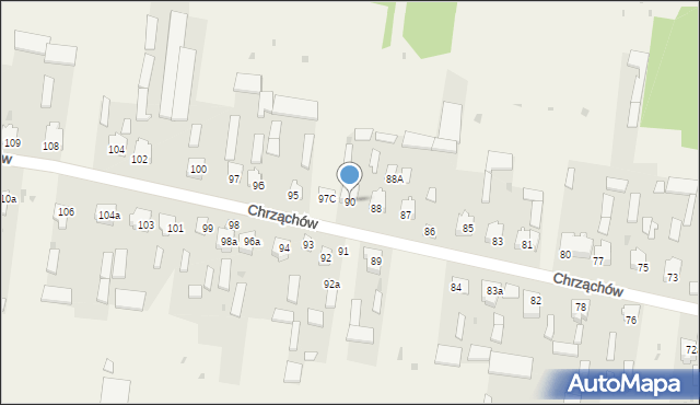 Chrząchów, Chrząchów, 90, mapa Chrząchów