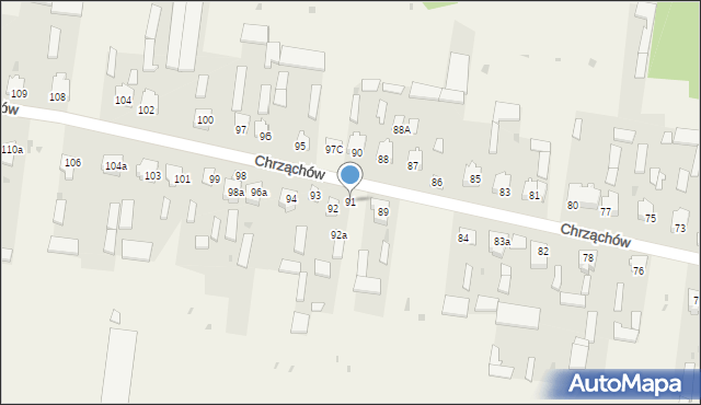 Chrząchów, Chrząchów, 91, mapa Chrząchów