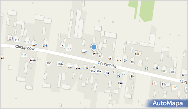Chrząchów, Chrząchów, 97, mapa Chrząchów