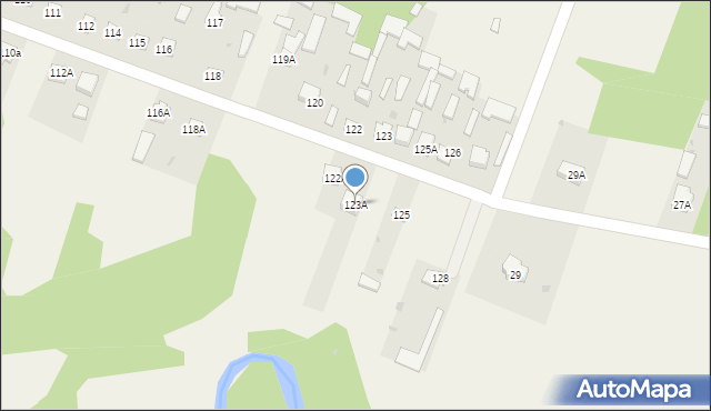 Chrząchówek, Chrząchówek, 123A, mapa Chrząchówek